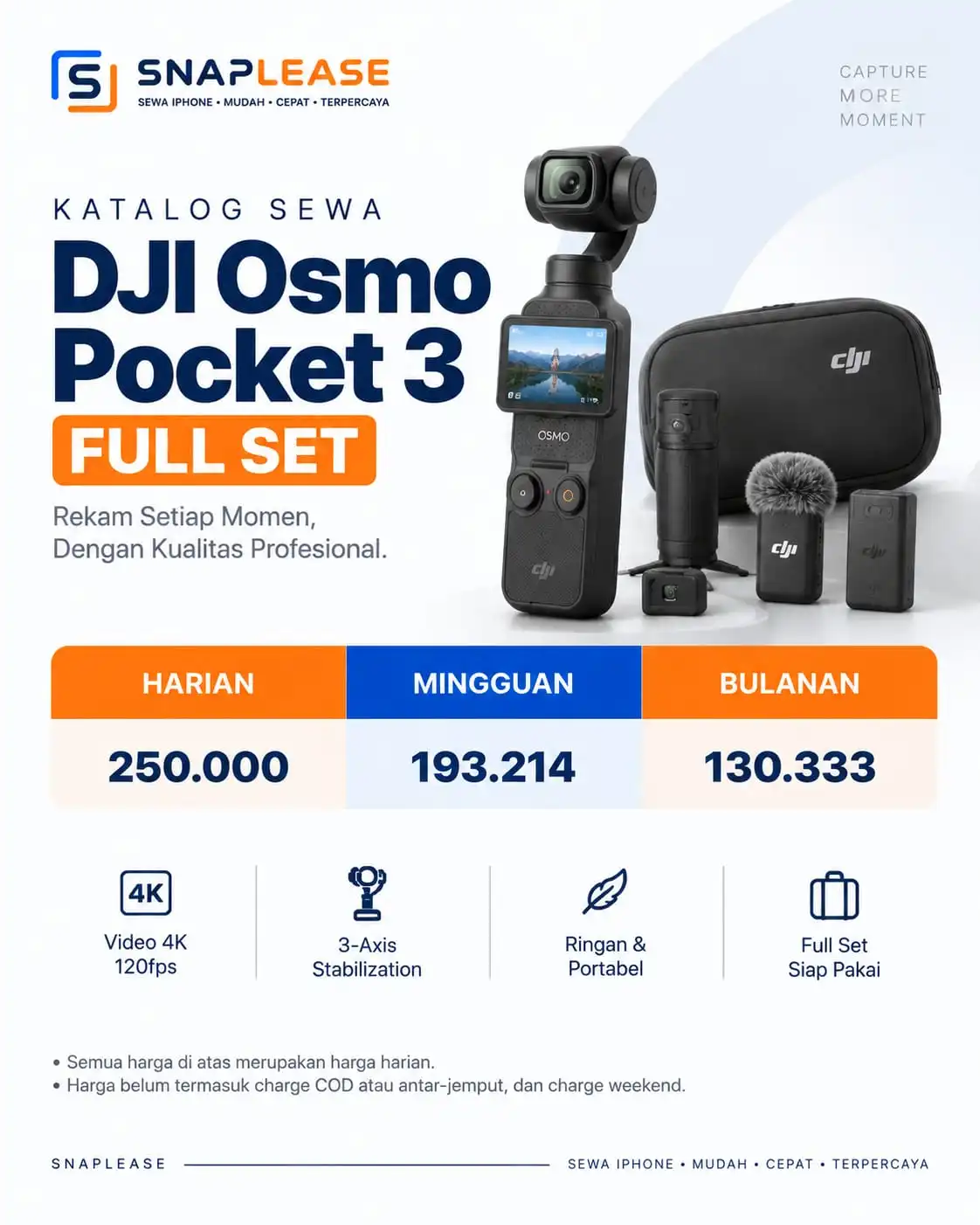 Sewa DJI Osmo — SnapLeaseRent