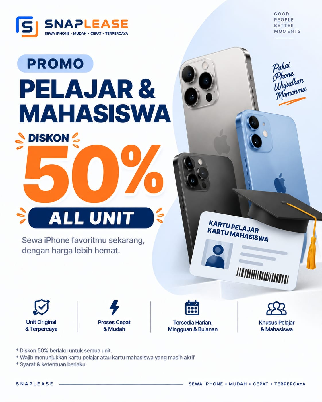 Promo Sewa 3 Hari Gratis 1 Hari iPhone 12 — SnapLeaseRent